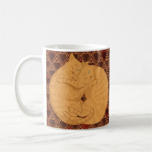 Caneca De Café Gatos apaixonados: Mac & Suzy..
