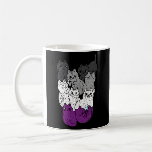 Caneca De Café Gatos Asexuais Fila Transgênero Lgbtq Igualdade De