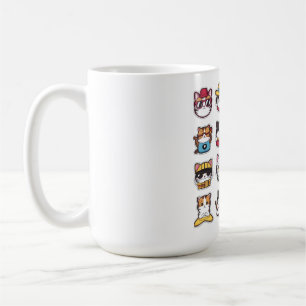 Caneca De Café Gatos bonitos com óculos