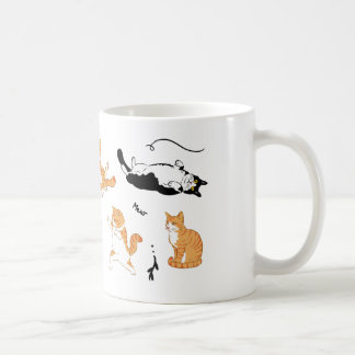 Caneca De Café Gatos Brancos Laranja Brancos