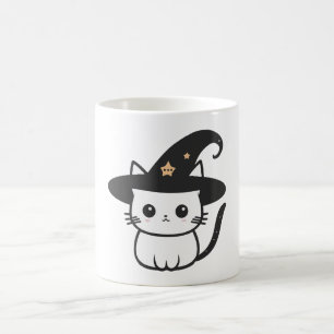 Caneca De Café gatos bruxos bonitos   design para gatos amantes