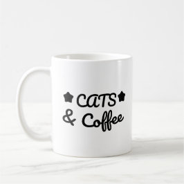 Caneca De Café Gatos & Café - Presente para Amantes de Gatos