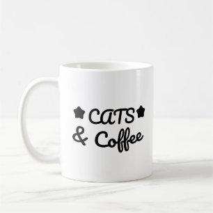 Caneca De Café Gatos & Café - Presente para Amantes de Gatos