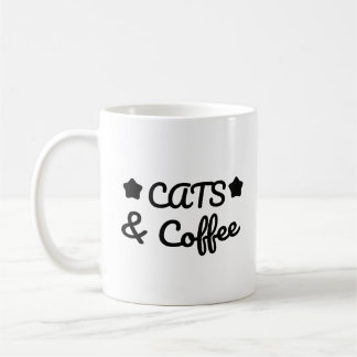 Caneca De Café Gatos & Café - Presente para Amantes de Gatos