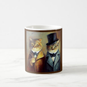 Caneca De Café Gatos como Holmes e Watson