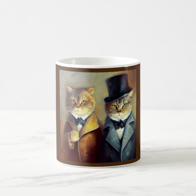 Caneca De Café Gatos como Holmes e Watson (Centro)