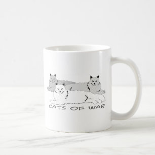Caneca De Café Gatos da guerra