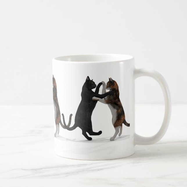 Caneca De Café Gatos Dançantes Doce (Direita)