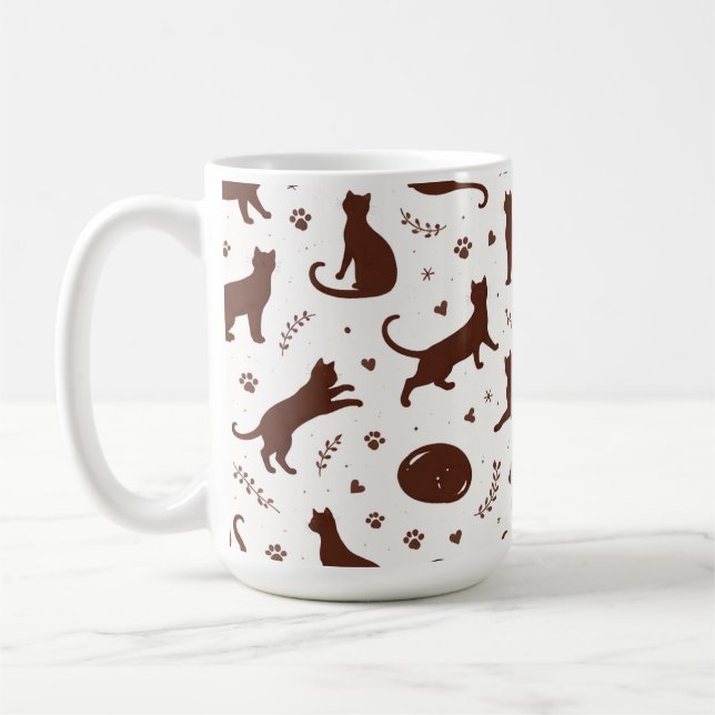 Caneca De Café Gatos de Chocolate (Esquerda)