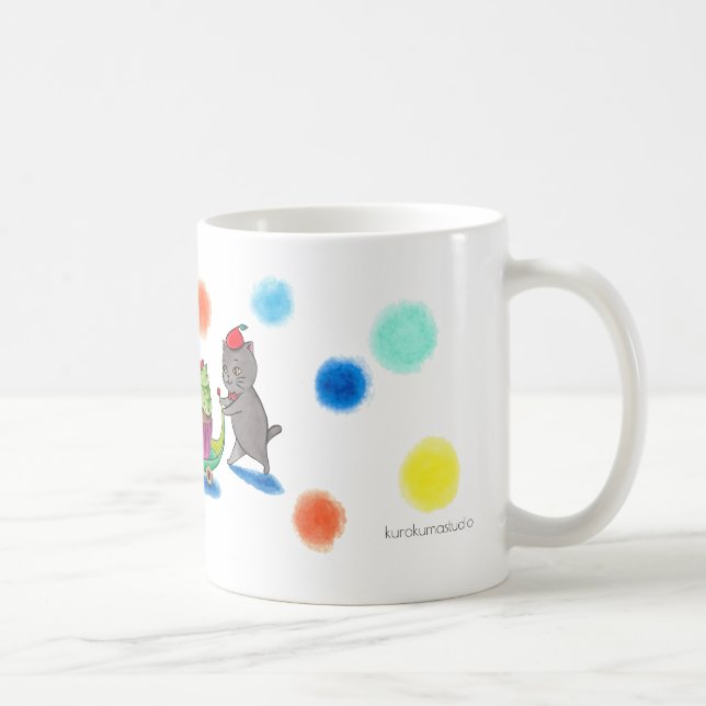 Caneca De Café Gatos de cupcake Tome sua bebida favorita (Direita)