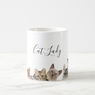 Caneca De Café Gatos De Cuta Cortados