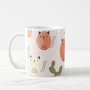 Caneca De Café Gatos De Gatinhos-gatinhos: Padrões Animais Bons