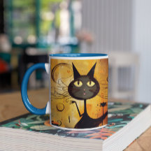 Gatos De Halloween Bonitos 2 Mug
