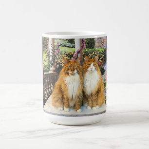 Caneca De Café Gatos De Jardim