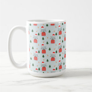 Caneca De Café Gatos de Natal bonitos