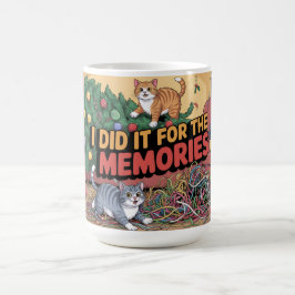Caneca De Café Gatos de Natal Caóticos