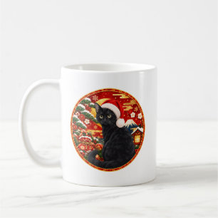 Caneca De Café Gatos de Natal Japoneses
