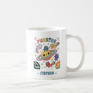 Caneca De Café Gatos De Purride Space - Gatos Do Astronauta Kawai