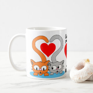 Caneca De Café Gatos deixam impressões de pata em nossos CORAÇÕES