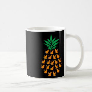 Caneca De Café Gatos-do-abacaxi Roupa Cat Lover Aloha Hawaii Beac
