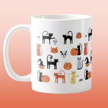 Gatos do Dia das Bruxas Cute Spooky