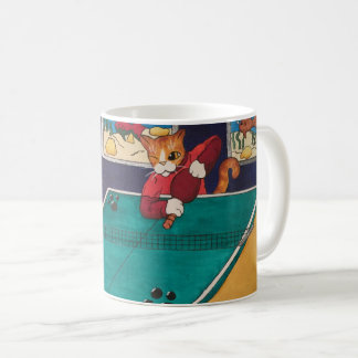 Caneca De Café Gatos do ténis de mesa