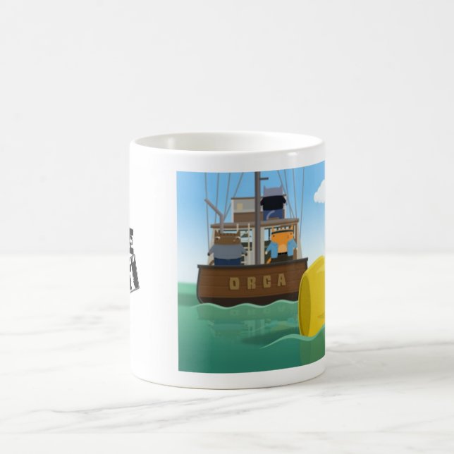 Caneca De Café Gatos do tubarão (Centro)