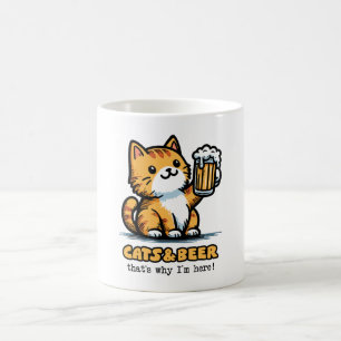 Caneca De Café Gatos e cerveja 2