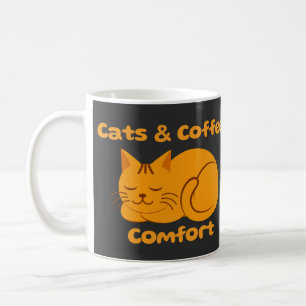 Caneca De Café Gatos e Conforto do Café