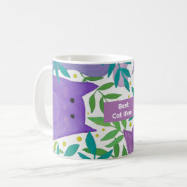 Caneca De Café Gatos e galhos Melhor Dia da Mãe de Gato