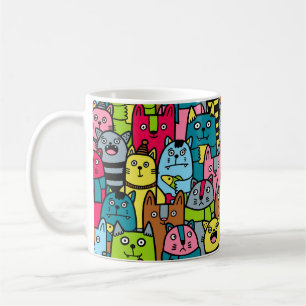 Caneca De Café Gatos e gatinhos