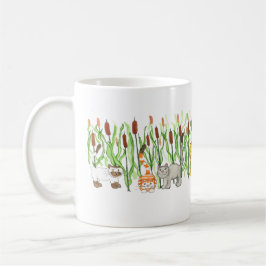 Caneca De Café Gatos em CatTails