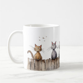 Caneca De Café Gatos Engraçados em Animais de Corte