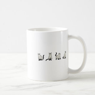 Caneca De Café Gatos Fantasmas De Halloween Gatos Fofos De Ghost 