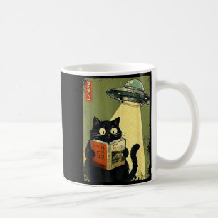 Caneca De Café Gatos Japoneses Antigos Amantes de Livros UFO Alie