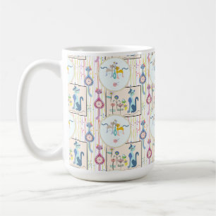Caneca De Café Gatos Mod Roubando Parede