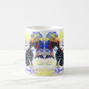 Caneca De Café Gatos na arte da neve
