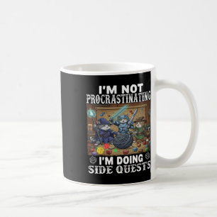 Caneca De Café Gatos Não Estou Procrastinando Estou Fazendo Missõ