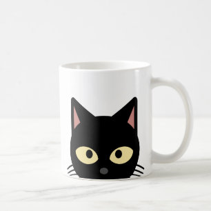 CANECA DE CAFÉ GATOS NEGROS DE CAFÉ DE GATO PRETO