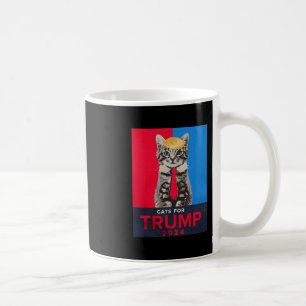 Caneca De Café Gatos Para Trump Camiseta Engraçada Para Vance Tru