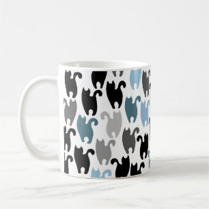 Caneca De Café Gatos Pretos e Mug Amigos
