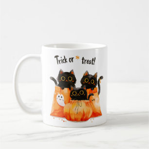 Caneca De Café Gatos Pretos em Sacola de Doces Gincana do Dia d