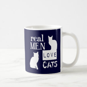 Caneca De Café Gatos reais do amor dos homens
