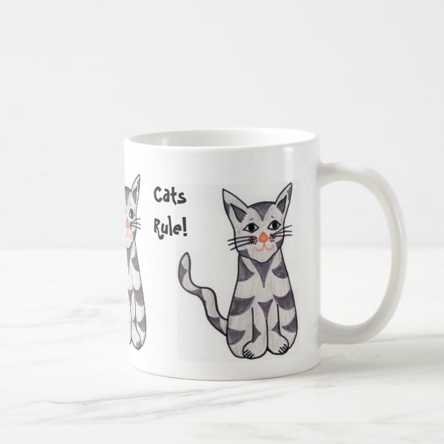 Caneca De Café Gatos Reinam (Direita)