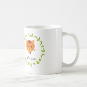 Caneca De Café Gatos rústicos da floresta de Boho que Wedding o
