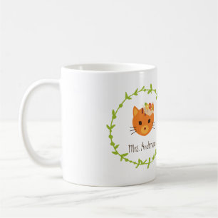 Caneca De Café Gatos rústicos da floresta de Boho que Wedding o