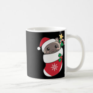 Caneca De Café Gatos Siameses Bastantes Em Meias De Natal Para Ch