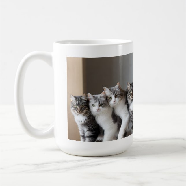 Caneca De Café Gatos Sortudos Melhor Pai (Esquerda)