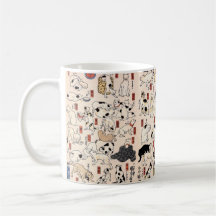 Gatos Ukiyo-e Japoneses — Texto Personalizado