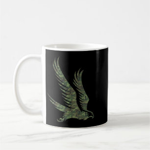 Caneca De Café Gavião Militar Camuflado Impressão Ave de Rapina V